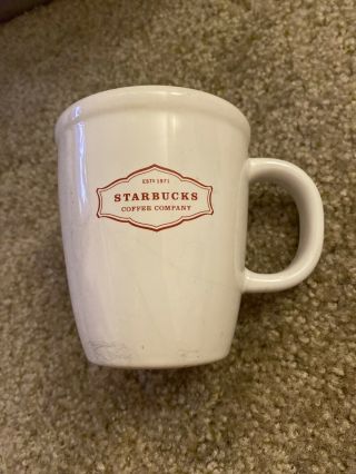Starbucks 2006 Red And White 13 Oz.  Coffee Mug