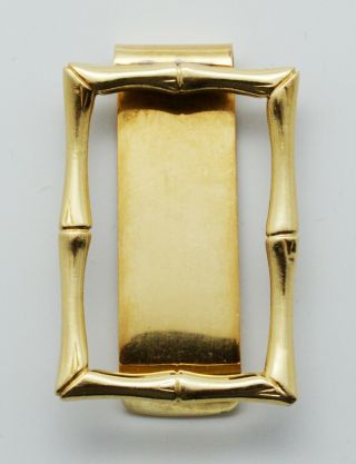 18.  1 Gr 14k Yellow Gold Tiffany & Co.  Money Clip