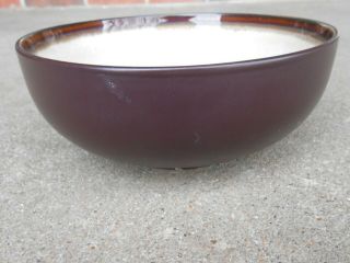 Better Homes And Gardens Sierra Stoneware Soup Bowl 6 1/2 " X 2 3/4 " Brown Band