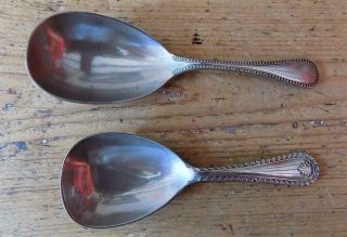 2 Vintage Silver Plated (epns) Caddy Spoons