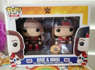 Funko Pop Wwe Exclusive Brie And Nikki Bella Twins 2 Pack Exclusive Red
