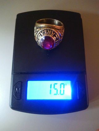 10k Solid Gold Ring Heavy 15g Wear Scrap Or Not Red Ruby