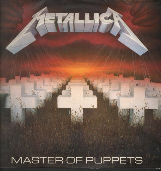 Metallica Master Of Puppets Lp Vinyl 8 Track With Inner And A3/b7 Matrix No Bar