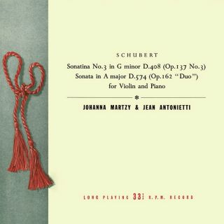 Johanna Martzy - Schubert: Sonatina For Violin And Piano No.  3 [vol.  2] Lp