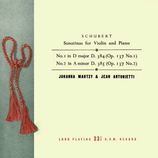 Johanna Martzy - Schubert: Sonatina For Violin And Piano No.  1.  2 [vol.  1] Lp