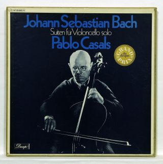 Pablo Casals - Js Bach The 6 Suites For Cello Solo Dacapo 3xlps Box Ex,
