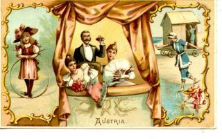 Austria Sports Pastimes - 1893 Arbuckle Bros Coffee - Victorian Adv Trade Card
