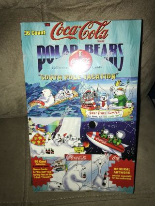 Coca Cola Polar Bears Collector Cards South Pole Vacation Set (1996) Nib