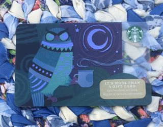 (3) Starbucks Holiday 2014 Night Owl Moon Coffee $0 Value Gift Card 6103