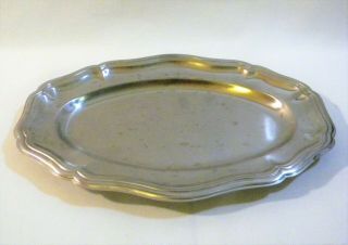 Vintage Calderoni Fratelli 18/8 Stainless Steel Italy Serving Tray Plate 12 " X8 "