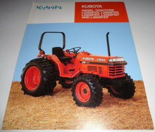 Kubota L2350f/dt L2650f/dt L2950f/dt L3450f/dt L3650f/dt Tractor Sales Brochure