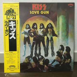 Kiss / Love Gun Japan Issue Lp W/obi,  Insert