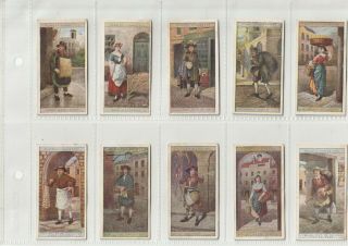 Full Set Of 25 Cigarette Cards 1916 John Player Set " Cries Of London " 2nd Series