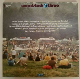 Woodstock Three 3 Record Set 180 Gram Vinyl