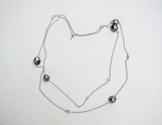 Tiffany & Co.  Elsa Peretti Platinum Diamonds by the Yard® Sprinkle Necklace 36 