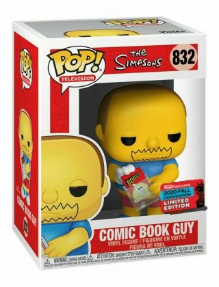 Funko Pop The Simpsons Comic Book Guy Nycc Shared Sticker