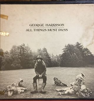 All Things Must Pass Beatles George Harrison Vinyl Lp 1970 Capitol Purple Poster