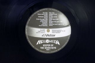 HELLOWEEN KEEPER OF SEVEN KEYS PART 1 VICTOR VIL - 28076 Japan OBI VINYL LP 3