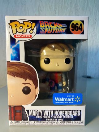 Funko Pop Bttf Walmart Exclusive Back To The Future Marty With Hoverboard 964