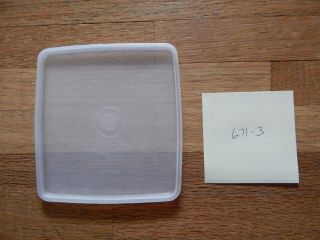 Tupperware 671 - 3 Sheer Replacement Lid Square - A - Way Sandwich Keeper