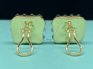 Rare Angela Cummings 750 18k Gold Clip On Earrings - Vintage Tiffany & Co 2