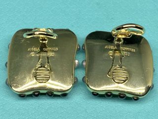 Rare Angela Cummings 750 18k Gold Clip On Earrings - Vintage Tiffany & Co 3
