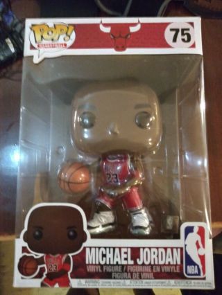 Funko Pop Basketball : Nba Bulls Michael Jordan 75 10 " Vinyl Figure