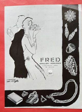 Fred - Publicité 1952 Maurice Van Moppés - Print Ad - Réf : 115