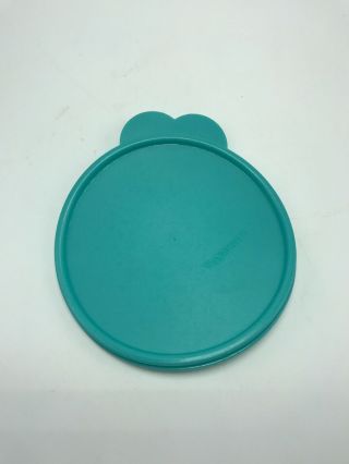 Tupperware Replacement Lid/seal 6 1/4 " Lid With Large Tab C 2541 Teal/green
