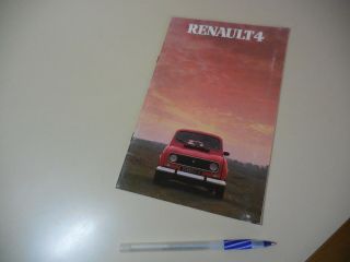 Renault 4 French Brochure