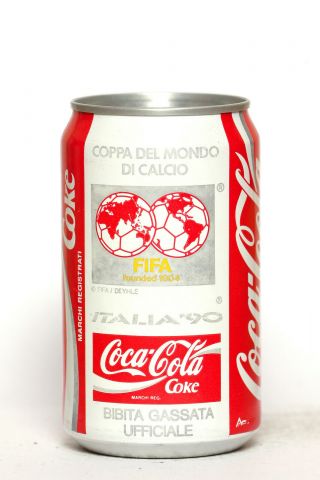 1990 Coca Cola Can From Italy,  Italia 