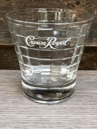 Vintage Crown Royal Whiskey Rocks Glass