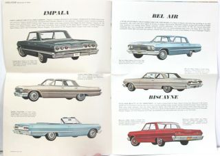 1963 Chevrolet Sales Brochure – Chevy II,  Corvair,  & Bel Air,  Impala & Corvette 3