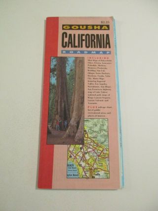 1993 Edition Gousha California State Highway Travel Road Map Box Ll6