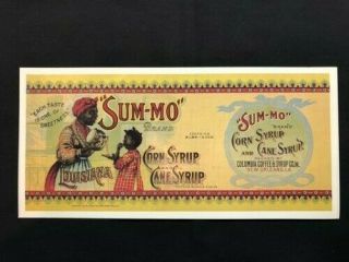 Black Americana Advertising Postcard - Sum - Mo Corn Syrup & Cane Syrup