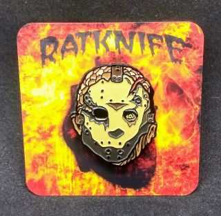 Friday The 13th Ratknife Jason Voorhees Mask Enamel Pin Jason Goes To Hell Rare