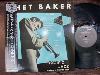 The Chet Baker Quartet Pacific Jazz Tojj 6031 Obi Mono Japan Vinyl Lp