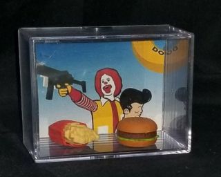 Fast Food Kills.  Bobs Big Boy And Ronald Inspired By Display.