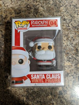 Funko Pop Rudolph The Red - Nosed Reindeer Santa Claus 04 Vaulted With Protector