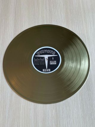 Nirvana - Bleach 1989 Gold Vinyl Record First Press Sub Pop Label