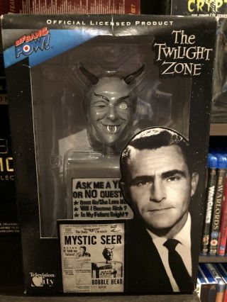Biff Bang Pow Twilight Zone Mystic Seer Bobblehead,  Television City,  Rare,