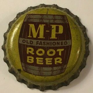 M - P Old Fashioned Root Beer Soda Bottle Cap; Chicago,  Il; Cork