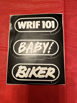 Vintage Wrif 101.  1 Fm Detroit Bumper Sticker Baby 1980 