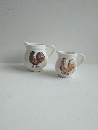 Vintage V.  G.  Inc.  Rooster Measuring Cups 1/2 And 1/4 Cup Only