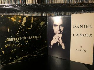 Daniel Lanois Acadie Ex/ex,  Goodbye To Language Nm/nm Lp 
