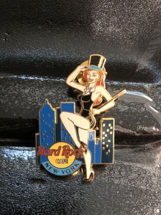 Hard Rock Cafe York 1999 Rockette Dancer On Skyline Pin
