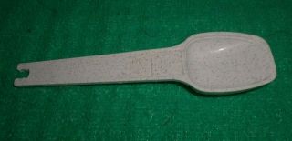 Vintage Tupperware White W/grey Speckles 1 Tsp 1 1/2 Tsp Measuring Spoon