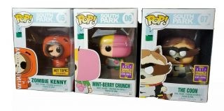 Funko Pop South Park Zombie Kenny,  Berry Crunch And The Coon Exclusive