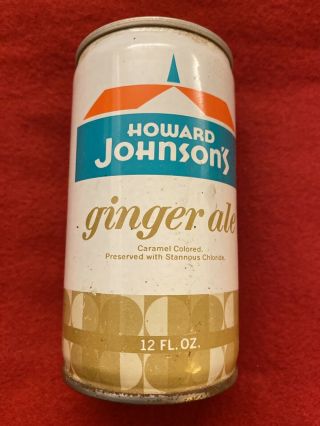 Howard Johnson’s Ginger Ale Soda Pop Steel Soda Can