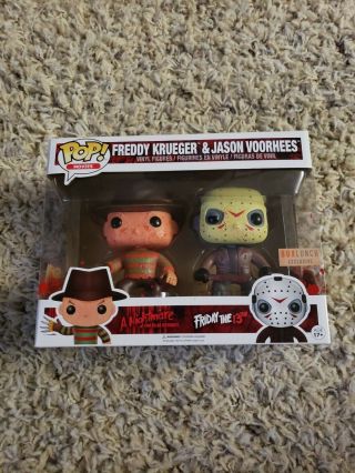 Funko Pop Friday The 13th Freddy Krueger & Jason Voorhees - Box Lunch Exclusive